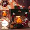 Christmas Snow Globes with 6H Timer, Lighted Musical Snow Globe Santa Claus Fireplaces Lantern with Swirling Glitter, USB & Battery Operated Spinning Glitter Snow Globe Christmas Decorations Gifts